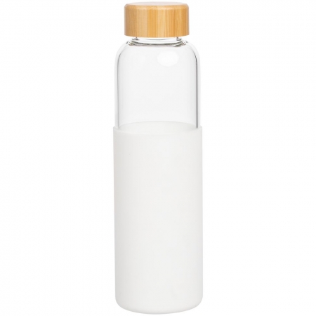 Бутылка для воды Onflow, белая купить с нанесением логотипа оптом на заказ в интернет-магазине Санкт-Петербург