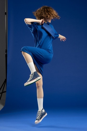 Платье D2, синее купить с нанесением логотипа оптом на заказ в интернет-магазине Санкт-Петербург
