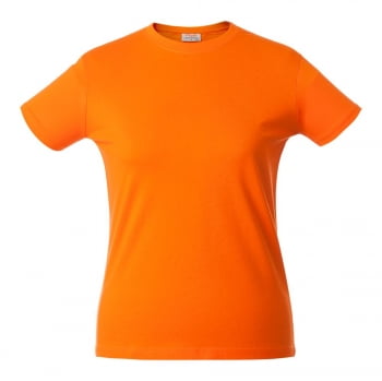 Футболка женская HEAVY LADY, оранжевая купить с нанесением логотипа оптом на заказ в интернет-магазине Санкт-Петербург