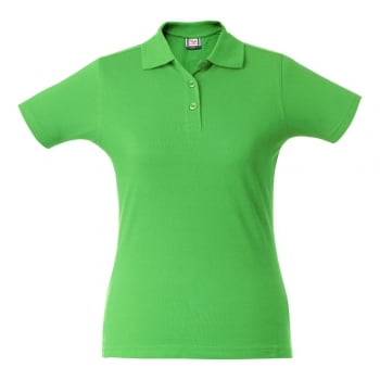 Рубашка поло женская SURF LADY, зеленое яблоко купить с нанесением логотипа оптом на заказ в интернет-магазине Санкт-Петербург