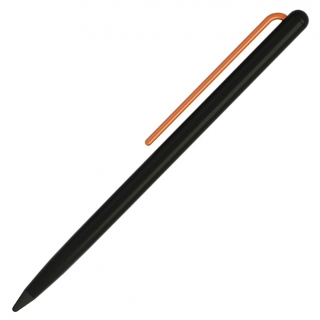 Карандаш GrafeeX в чехле, черный с оранжевым купить с нанесением логотипа оптом на заказ в интернет-магазине Санкт-Петербург