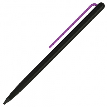 Карандаш GrafeeX в чехле, черный с фиолетовым купить с нанесением логотипа оптом на заказ в интернет-магазине Санкт-Петербург