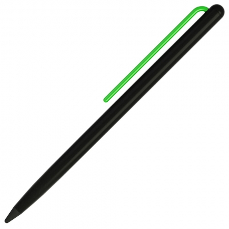 Карандаш GrafeeX в чехле, черный с зеленым купить с нанесением логотипа оптом на заказ в интернет-магазине Санкт-Петербург
