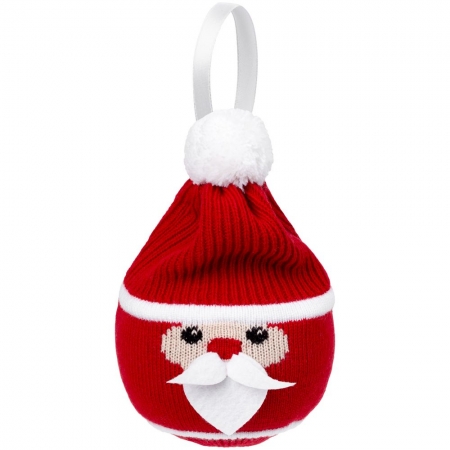 Елочный шар «Дед Мороз» купить с нанесением логотипа оптом на заказ в интернет-магазине Санкт-Петербург