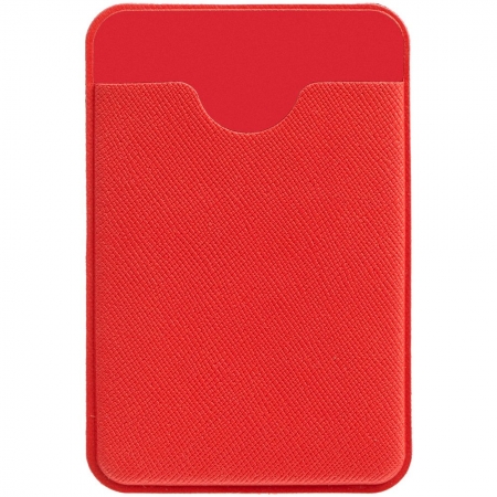 Чехол для карты на телефон Devon, красный купить с нанесением логотипа оптом на заказ в интернет-магазине Санкт-Петербург