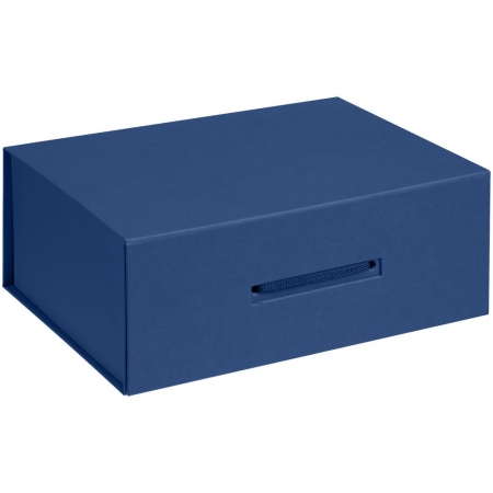 Коробка Selfmade, синяя купить с нанесением логотипа оптом на заказ в интернет-магазине Санкт-Петербург
