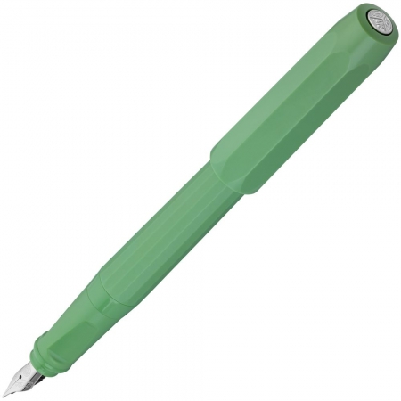 Ручка перьевая Perkeo, зеленая купить с нанесением логотипа оптом на заказ в интернет-магазине Санкт-Петербург