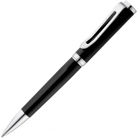 Ручка шариковая Phase, черная купить с нанесением логотипа оптом на заказ в интернет-магазине Санкт-Петербург