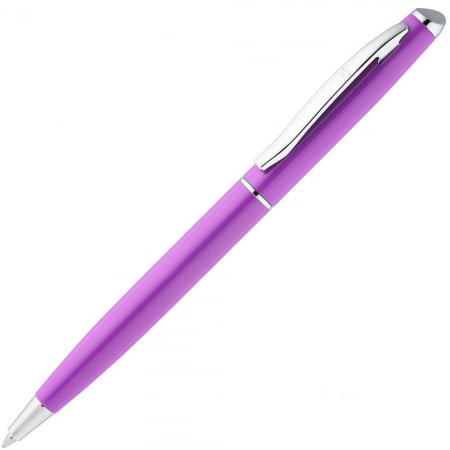 Ручка шариковая Phrase, фиолетовая купить с нанесением логотипа оптом на заказ в интернет-магазине Санкт-Петербург