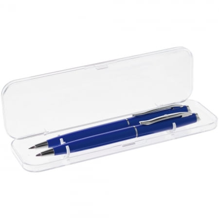 Набор Phrase: ручка и карандаш, синий купить с нанесением логотипа оптом на заказ в интернет-магазине Санкт-Петербург