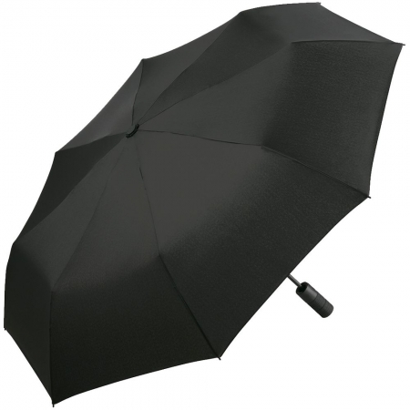 Зонт складной Profile, черный купить с нанесением логотипа оптом на заказ в интернет-магазине Санкт-Петербург