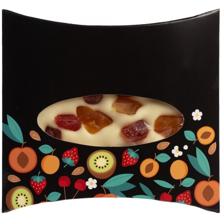 Шоколад Maukas, белый с цукатами купить с нанесением логотипа оптом на заказ в интернет-магазине Санкт-Петербург