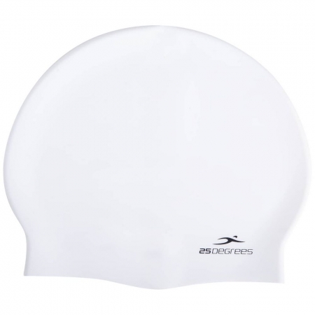 Шапочка для плавания Nuance, белая купить с нанесением логотипа оптом на заказ в интернет-магазине Санкт-Петербург