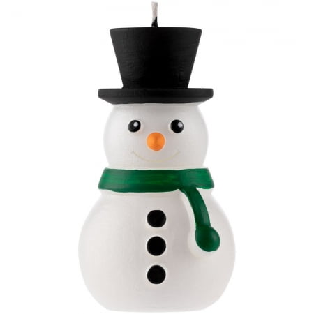 Свеча Home Lights, снеговик купить с нанесением логотипа оптом на заказ в интернет-магазине Санкт-Петербург