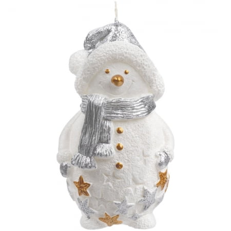 Свеча Christmas Twinkle, снеговик купить с нанесением логотипа оптом на заказ в интернет-магазине Санкт-Петербург
