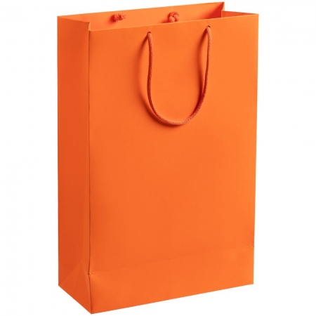 Пакет бумажный Porta M, оранжевый купить с нанесением логотипа оптом на заказ в интернет-магазине Санкт-Петербург