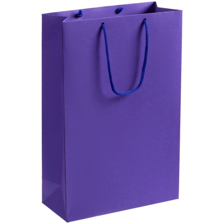 Пакет бумажный Porta M, фиолетовый купить с нанесением логотипа оптом на заказ в интернет-магазине Санкт-Петербург