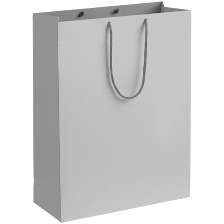 Пакет бумажный Porta XL, серый купить с нанесением логотипа оптом на заказ в интернет-магазине Санкт-Петербург