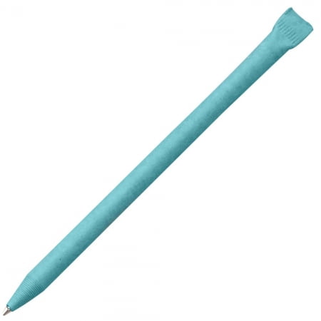 Ручка шариковая Carton Color, голубая купить с нанесением логотипа оптом на заказ в интернет-магазине Санкт-Петербург