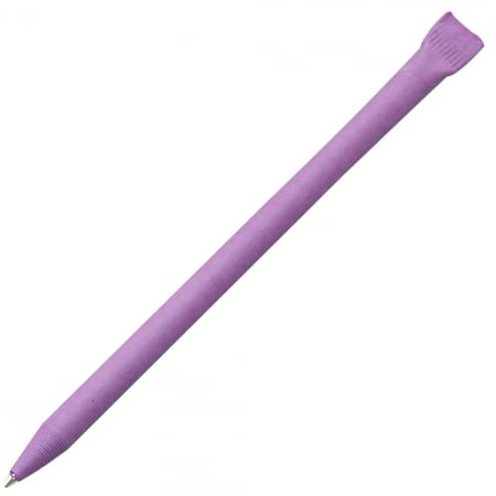 Ручка шариковая Carton Color, фиолетовая купить с нанесением логотипа оптом на заказ в интернет-магазине Санкт-Петербург