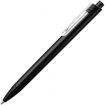 Ручка шариковая Rush, черная купить с нанесением логотипа оптом на заказ в интернет-магазине Санкт-Петербург