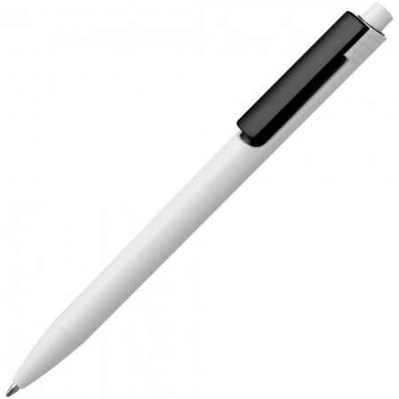 Ручка шариковая Rush Special, бело-черная купить с нанесением логотипа оптом на заказ в интернет-магазине Санкт-Петербург