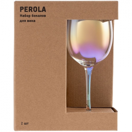 Набор из 2 бокалов для красного вина Perola купить с нанесением логотипа оптом на заказ в интернет-магазине Санкт-Петербург
