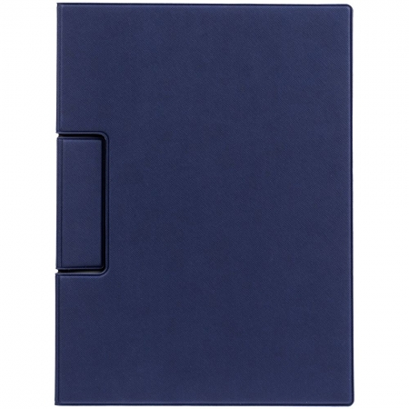 Папка-планшет Devon, синяя купить с нанесением логотипа оптом на заказ в интернет-магазине Санкт-Петербург