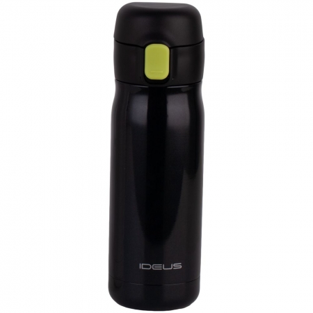Термобутылка One Touch, черная купить с нанесением логотипа оптом на заказ в интернет-магазине Санкт-Петербург