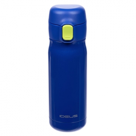 Термобутылка One Touch, синяя купить с нанесением логотипа оптом на заказ в интернет-магазине Санкт-Петербург
