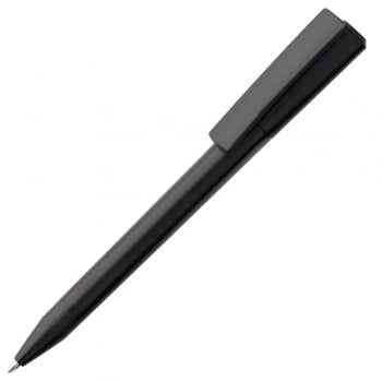 Ручка шариковая Elan, черная купить с нанесением логотипа оптом на заказ в интернет-магазине Санкт-Петербург