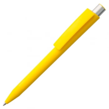 Ручка шариковая Delta, желтая купить с нанесением логотипа оптом на заказ в интернет-магазине Санкт-Петербург
