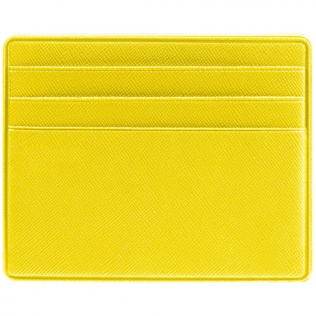 Чехол для карточек Devon, желтый купить с нанесением логотипа оптом на заказ в интернет-магазине Санкт-Петербург