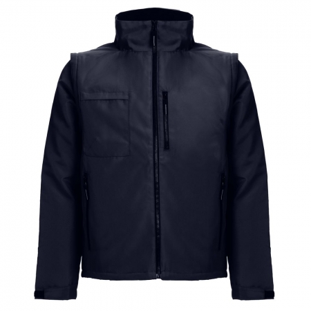 Куртка-трансформер унисекс Astana, темно-синяя купить с нанесением логотипа оптом на заказ в интернет-магазине Санкт-Петербург