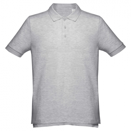 Рубашка поло мужская Adam, серый меланж купить с нанесением логотипа оптом на заказ в интернет-магазине Санкт-Петербург
