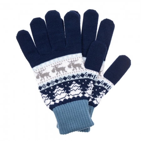Перчатки Mirakler, синие купить с нанесением логотипа оптом на заказ в интернет-магазине Санкт-Петербург