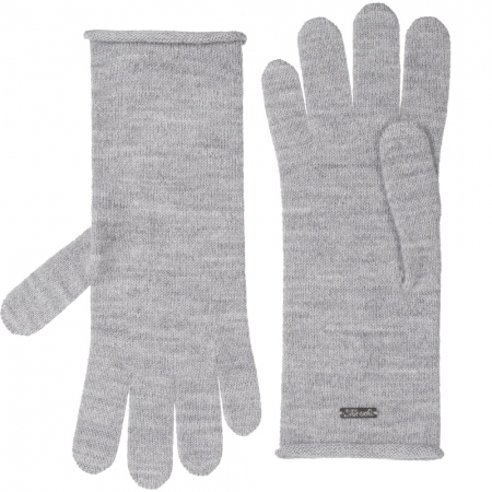 Перчатки Alpine, удлиненные, серые купить с нанесением логотипа оптом на заказ в интернет-магазине Санкт-Петербург