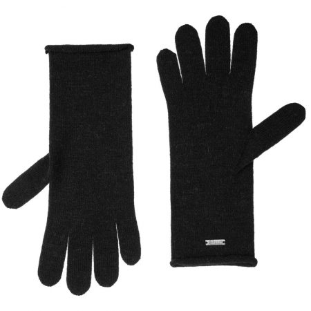 Перчатки Alpine, удлиненные, черные купить с нанесением логотипа оптом на заказ в интернет-магазине Санкт-Петербург