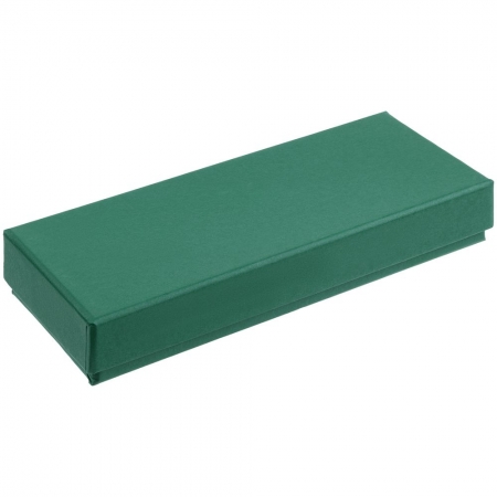 Коробка Notes с ложементом для ручки и флешки, зеленая купить с нанесением логотипа оптом на заказ в интернет-магазине Санкт-Петербург