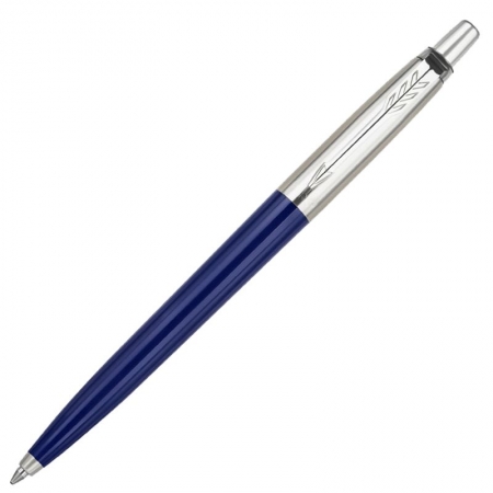 Ручка шариковая Parker Jotter Originals Navy Blue Chrome CT, темно-синяя купить с нанесением логотипа оптом на заказ в интернет-магазине Санкт-Петербург