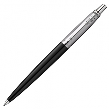 Ручка шариковая Parker Jotter Originals Black Chrome CT, черная купить с нанесением логотипа оптом на заказ в интернет-магазине Санкт-Петербург
