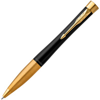 Ручка шариковая Parker Urban Twist Black GT купить с нанесением логотипа оптом на заказ в интернет-магазине Санкт-Петербург