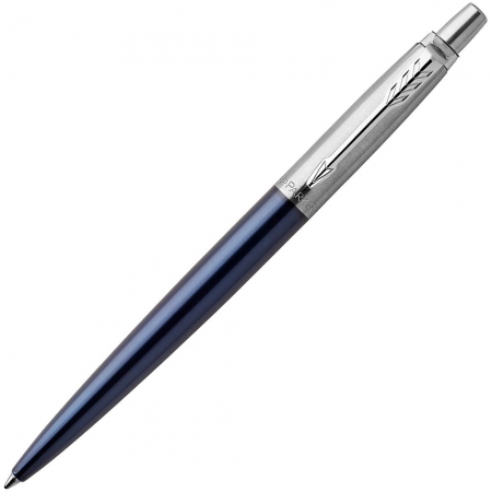 Ручка шариковая Parker Jotter Royal Blue CT купить с нанесением логотипа оптом на заказ в интернет-магазине Санкт-Петербург
