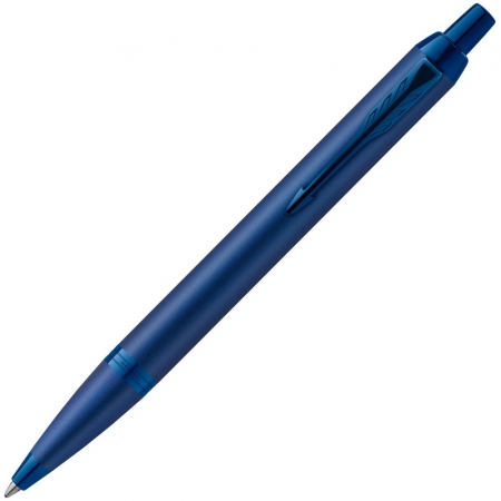 Ручка шариковая Parker IM Professionals Monochrome Blue, синяя купить с нанесением логотипа оптом на заказ в интернет-магазине Санкт-Петербург