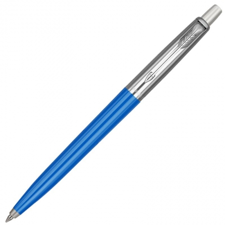 Ручка шариковая Parker Jotter Originals Blue Chrome CT, синяя купить с нанесением логотипа оптом на заказ в интернет-магазине Санкт-Петербург