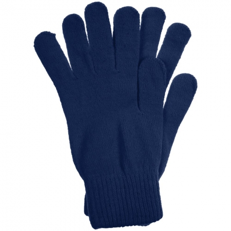 Перчатки Urban Flow, темно-синий меланж купить с нанесением логотипа оптом на заказ в интернет-магазине Санкт-Петербург