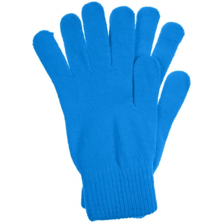 Перчатки Urban Flow, ярко-голубые купить с нанесением логотипа оптом на заказ в интернет-магазине Санкт-Петербург