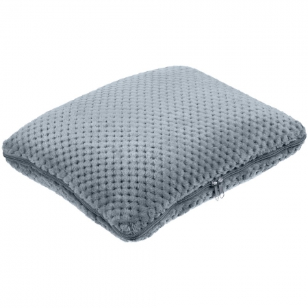 Плед-подушка Dreamscape, серый купить с нанесением логотипа оптом на заказ в интернет-магазине Санкт-Петербург