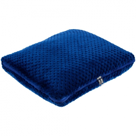 Плед-подушка Dreamscape, синий купить с нанесением логотипа оптом на заказ в интернет-магазине Санкт-Петербург