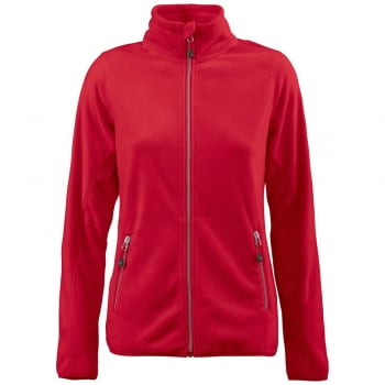 Куртка флисовая женская TWOHAND красная купить с нанесением логотипа оптом на заказ в интернет-магазине Санкт-Петербург